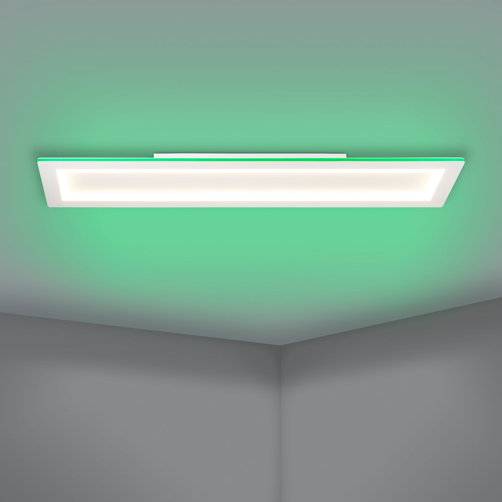 Nærbilde av LED taklampe Padrogiano-Z smart RGB CCT 120x30 cm