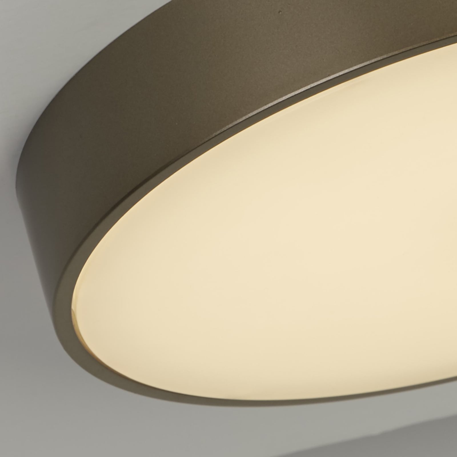 LED taklampe Palma bronse stål og akryl Ø25 cm 12W montert