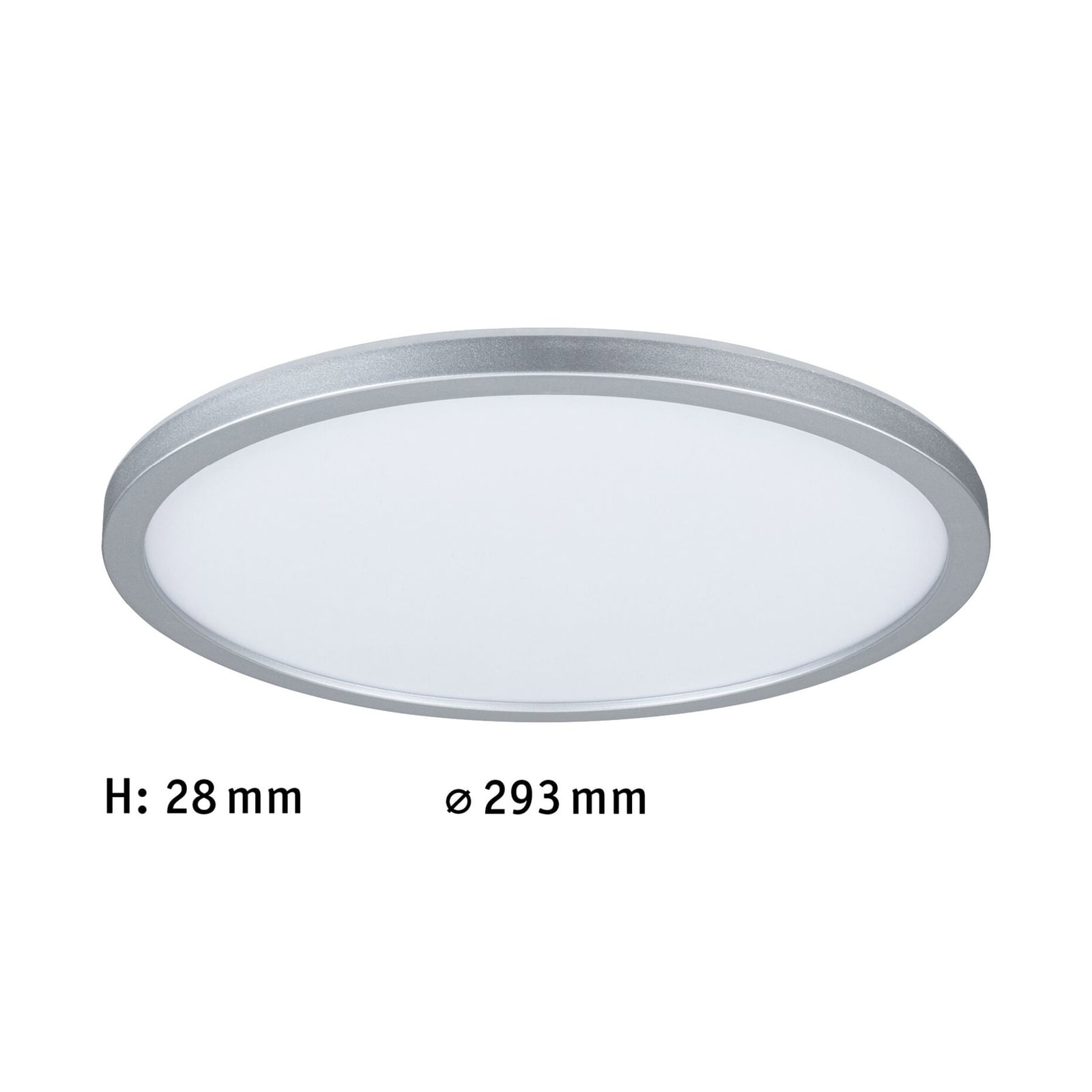 Detalj av LED taklampe panel krom Ø29 cm 16W nøytralhvit 4000K Paulmann