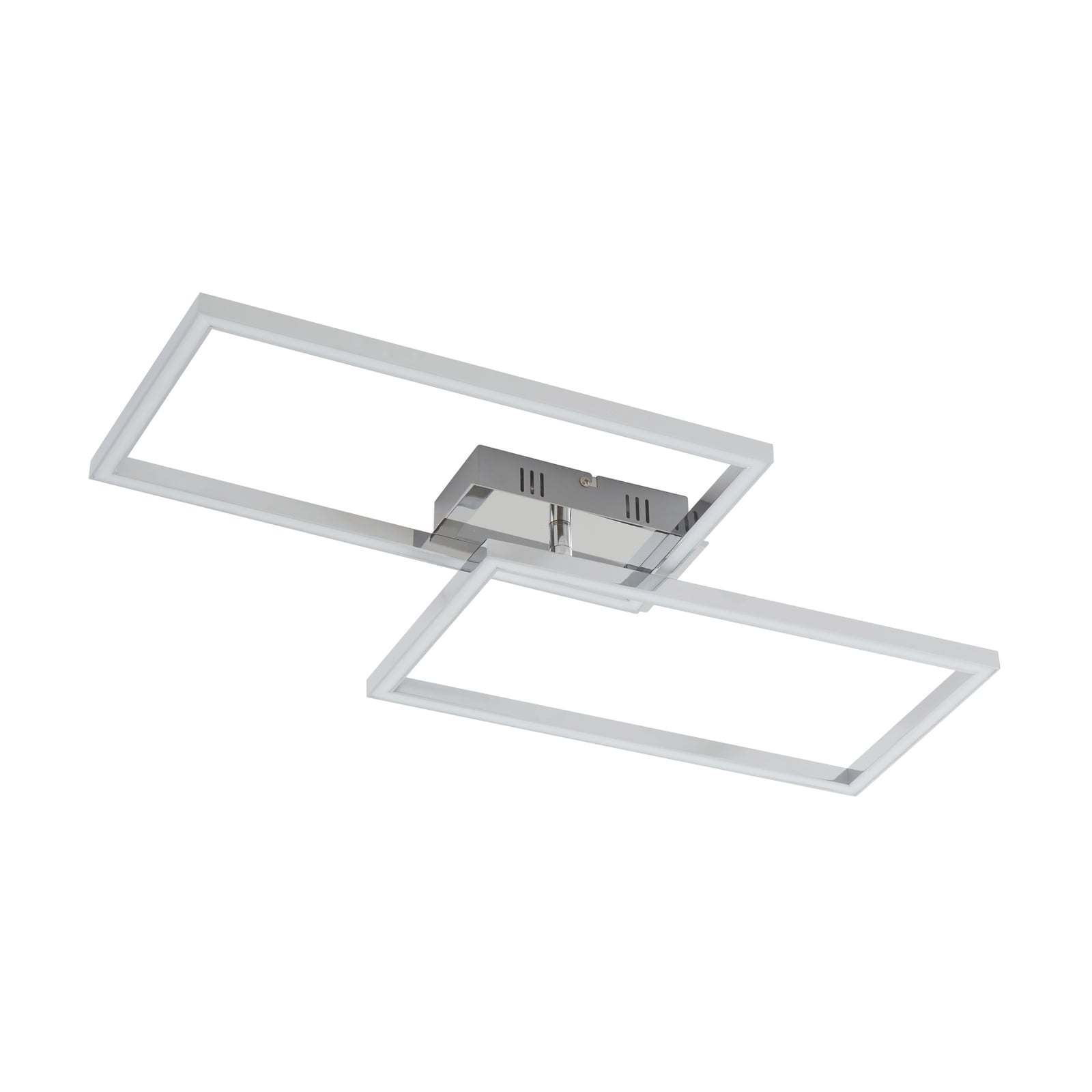 Detalj av LED taklampe Panja 2-lys dimbar krom 66,5 cm
