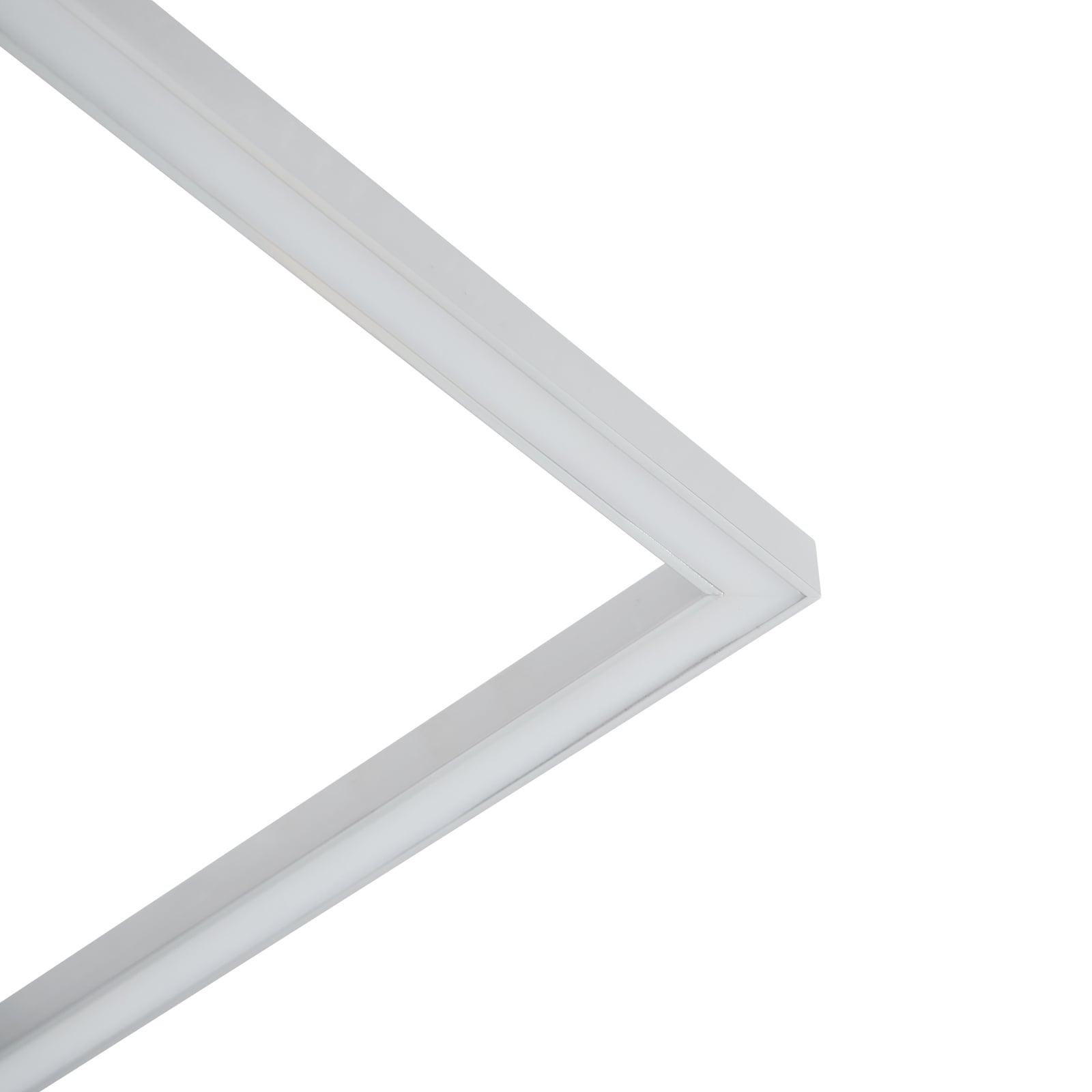 Nærbilde av LED taklampe Panja 2-lys dimbar krom 66,5 cm