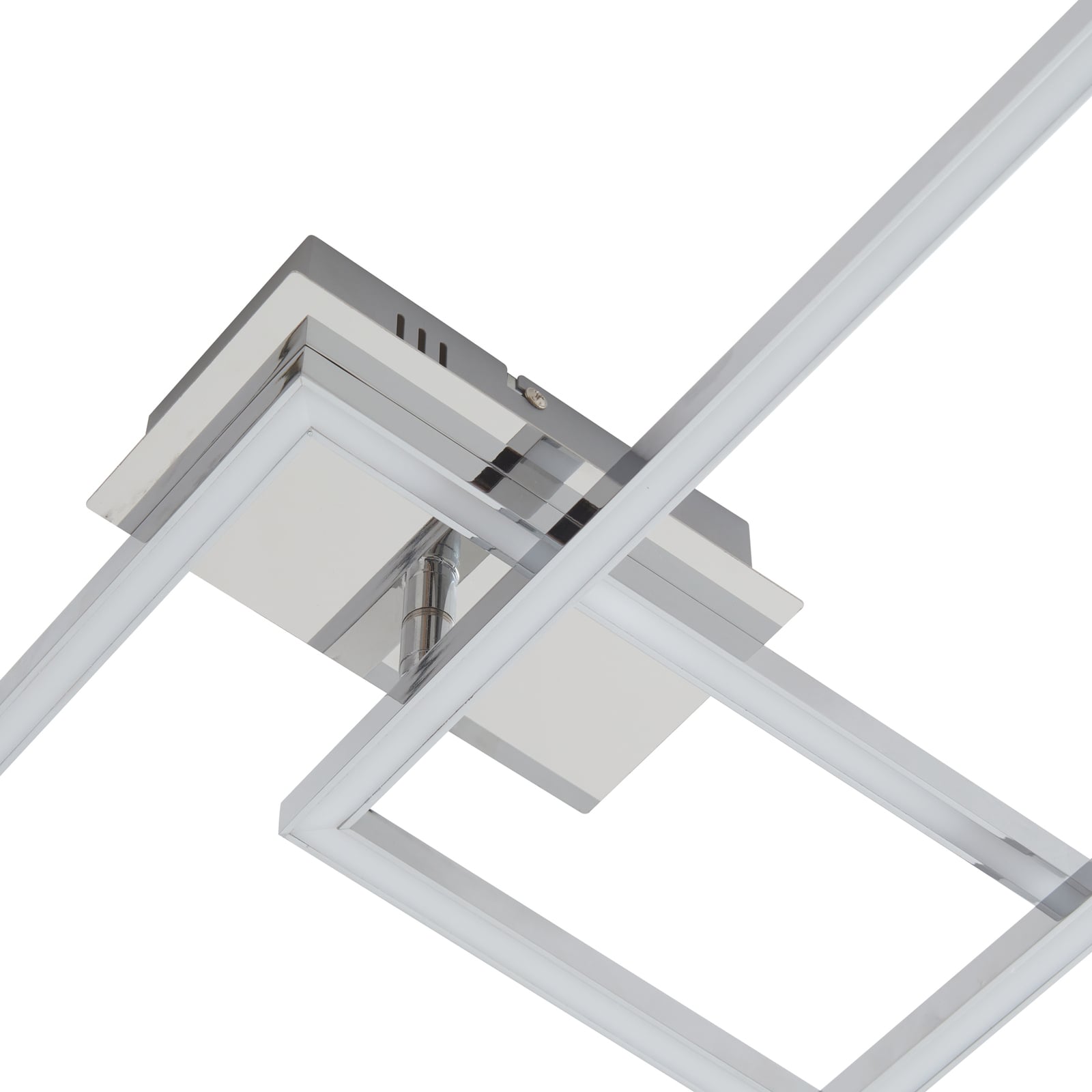 LED taklampe Panja 2-lys dimbar krom 66,5 cm sideprofil