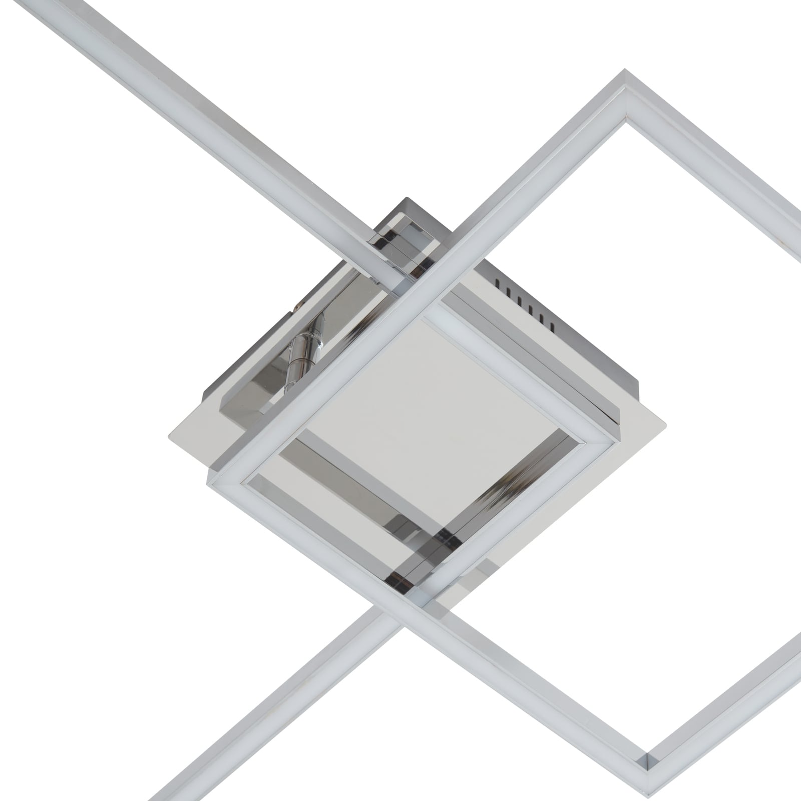 LED taklampe Panja dimbar krom 67 cm varmhvit lysdetalj