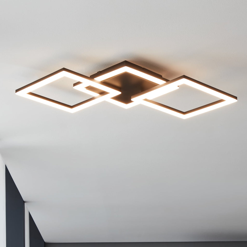 LED taklampe Paranday-Z 3-lys dimbar Zigbee 65 cm forfra