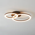 LED-taklampe Parrapos-Z 2-lys Zigbee dimbar CCT svart forfra