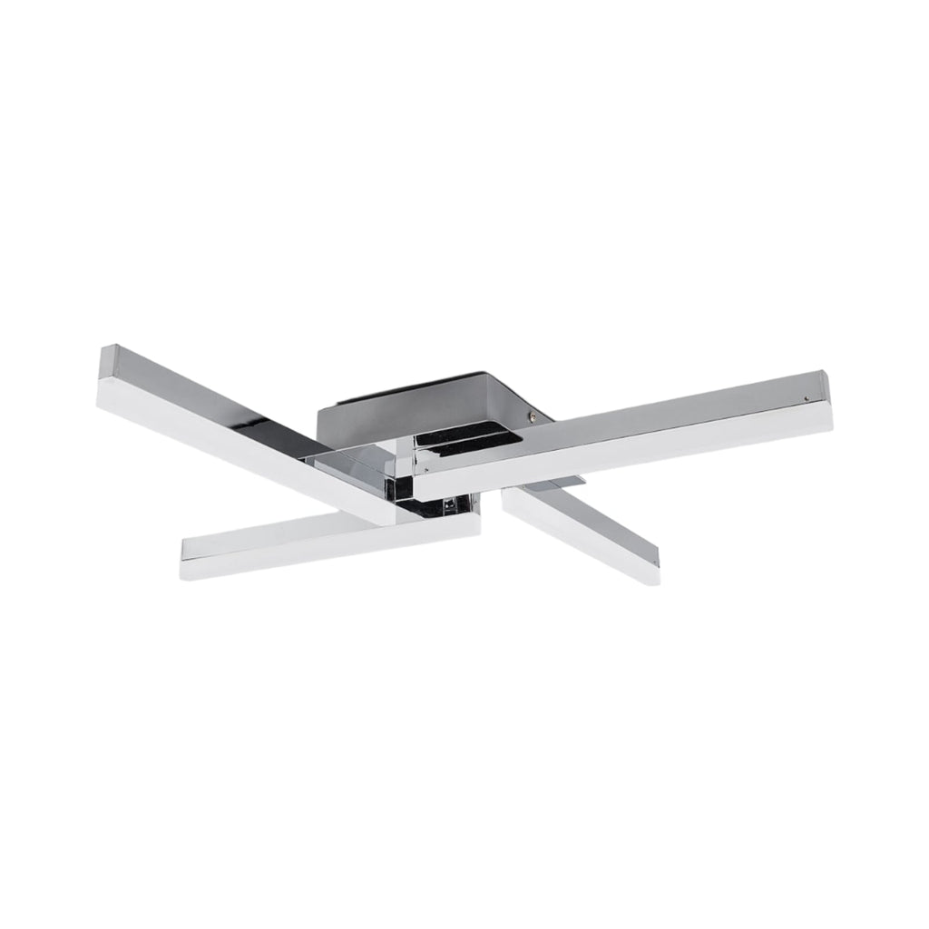 Montert LED taklampe Patrik 4-lys krom IP44 59 cm i tak
