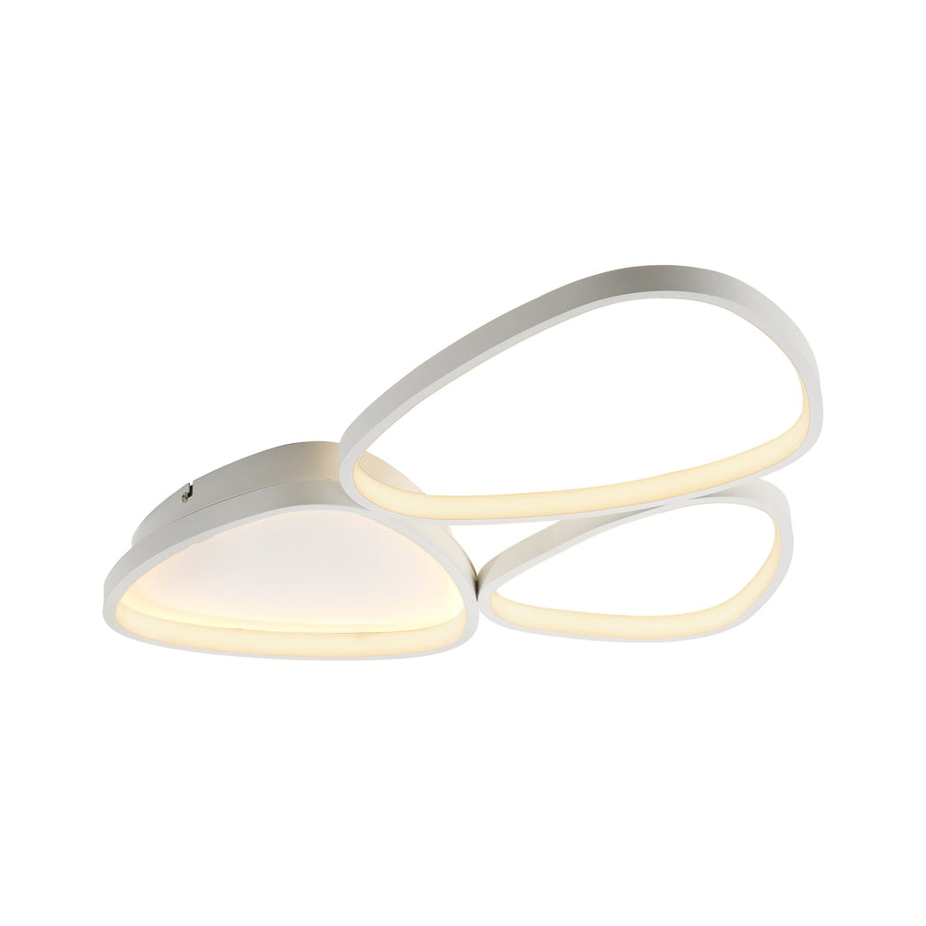 LED taklampe Pebbles dimbar hvit 69x46 cm 28W detalj