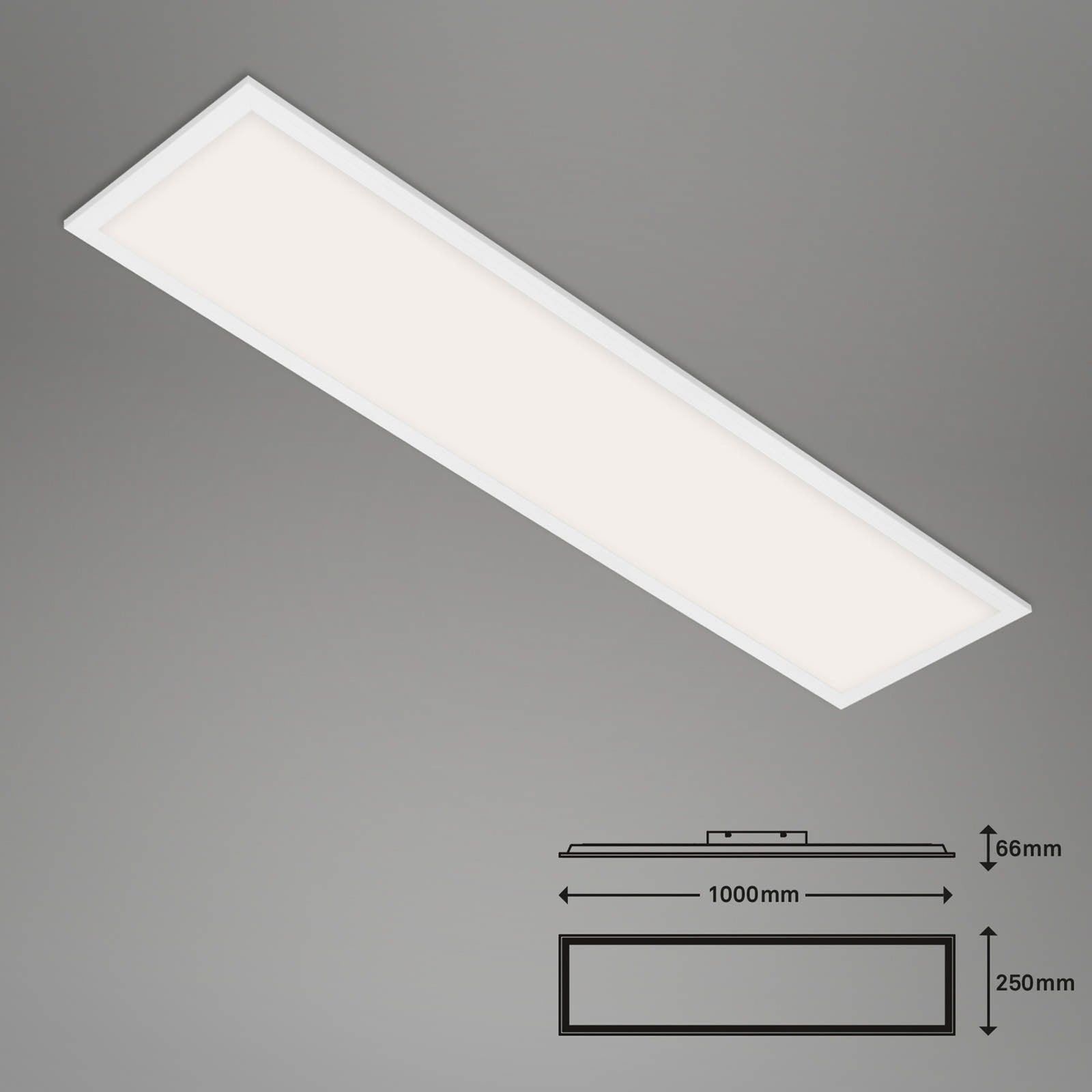 LED-taklampe Piatto S dimbar CCT med fjernkontroll bakside