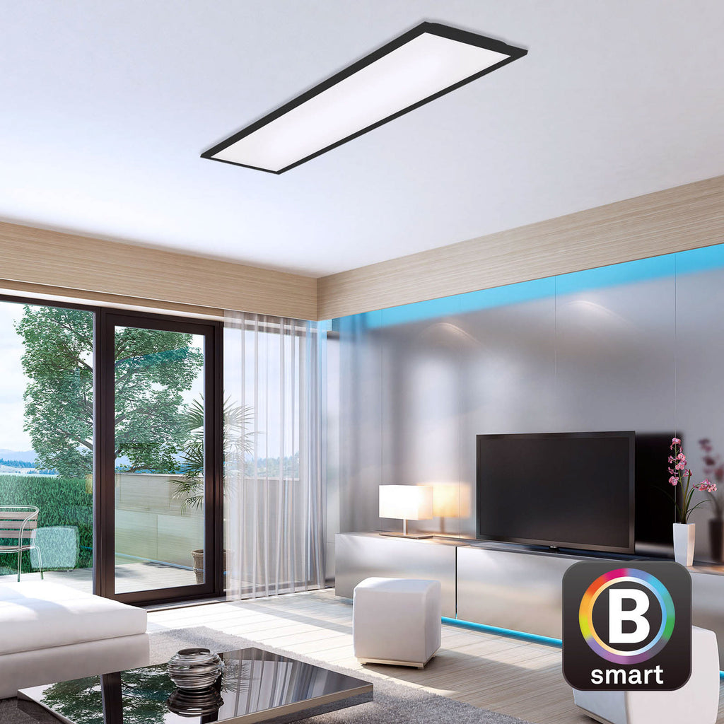 LED taklampe Piatto S dimbar CCT WiFi 100x25 cm design