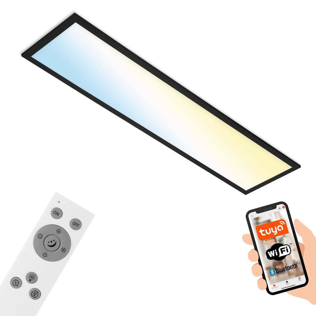 LED taklampe Piatto S dimbar CCT WiFi 100x25 cm bakside