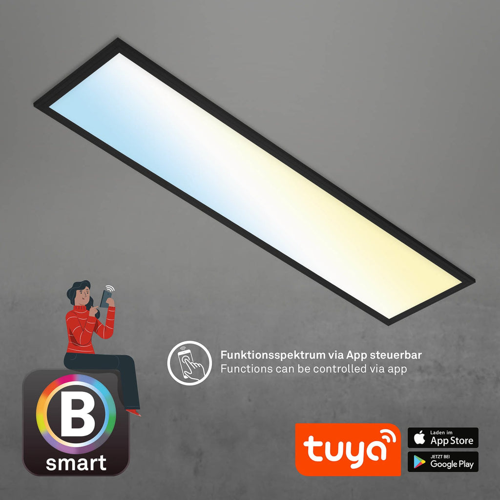 LED taklampe Piatto S dimbar CCT WiFi 100x25 cm appstyring