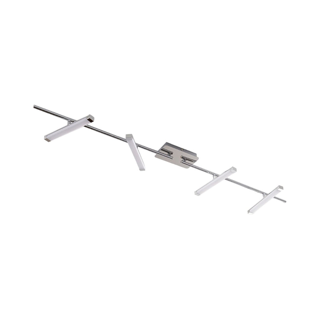 LED taklampe Pilou 4-lys dimbar krom 128 cm detalj