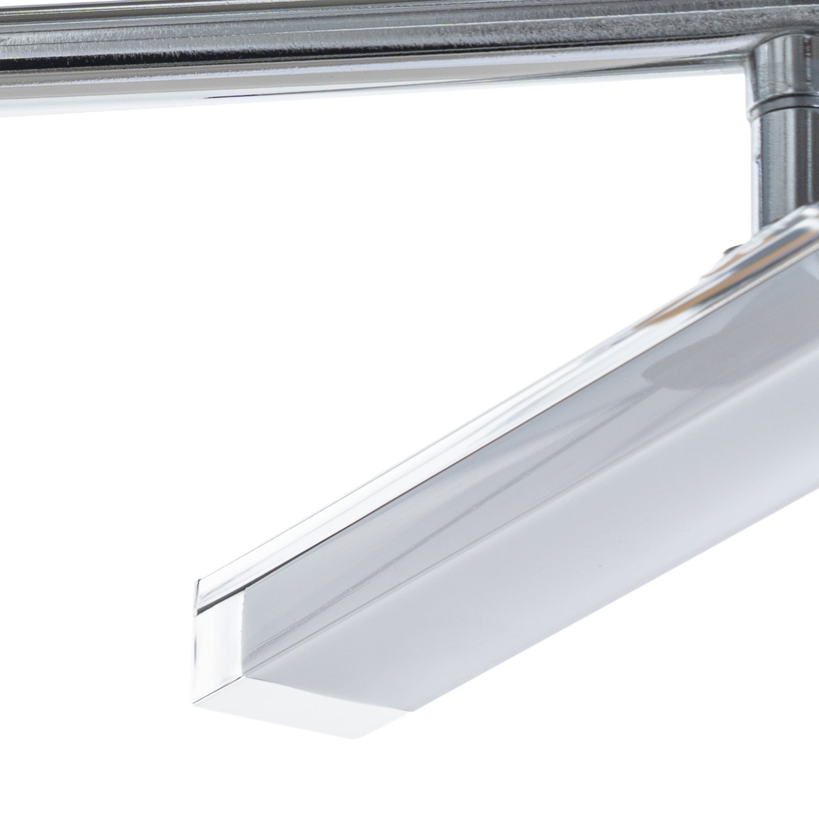 LED taklampe Pilou 4-lys dimbar krom 128 cm montering