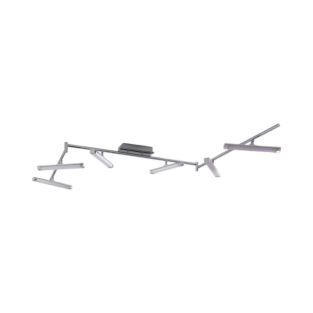 LED taklampe Pilou 6-lys dimbar krom 192,5 cm detalj av arm