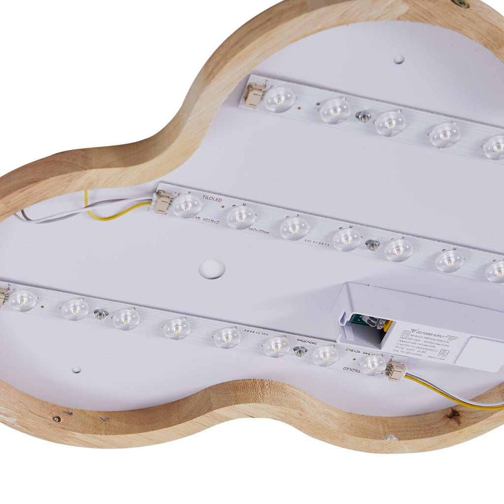 LED taklampe Pilvi skyform hvit akryl lysdetalj