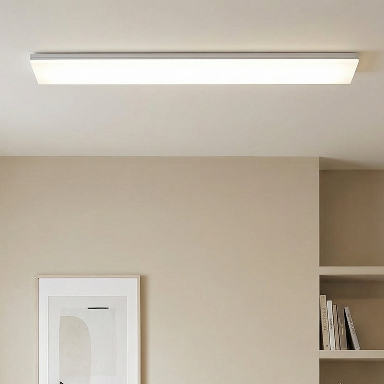 LED taklampe Planus 120 aluminium hvit detalj