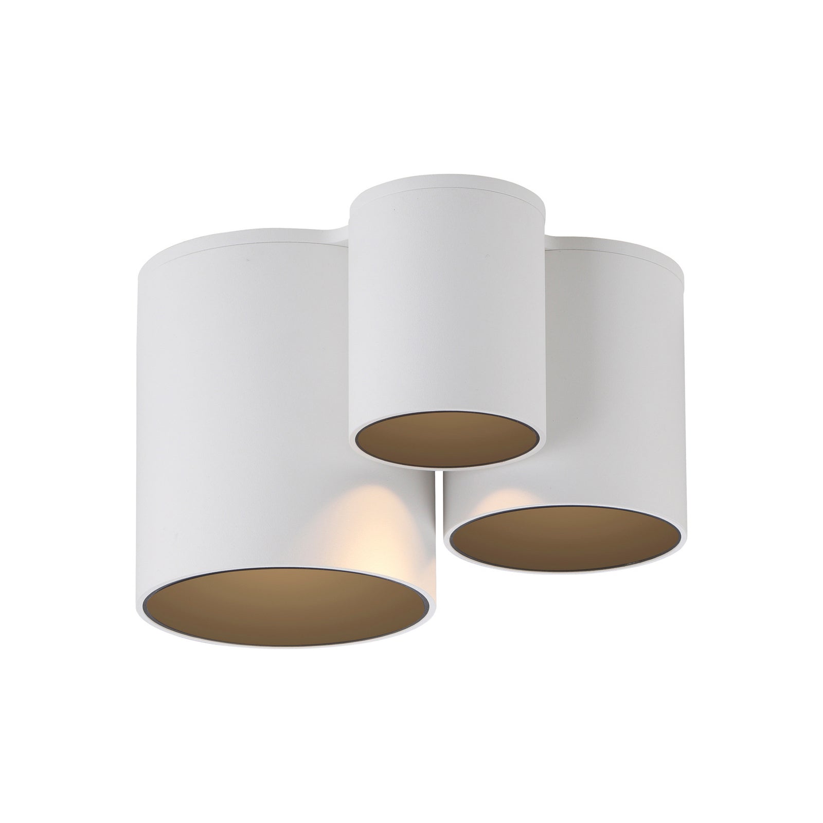 LED taklampe Point 3-lys dimbar hvit IP44 PURE montert i rom
