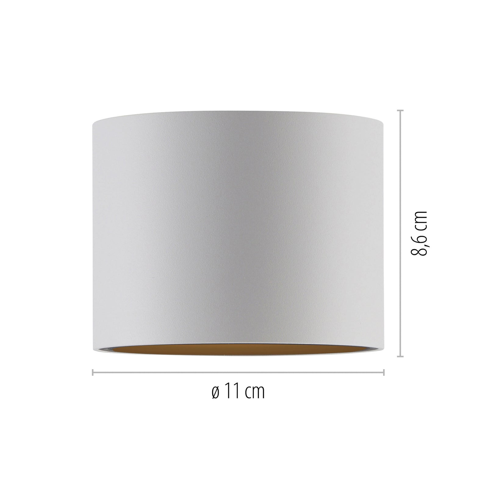 Detaljbilde av LED taklampe Point dimbar hvit Ø11 cm IP44 15W PURE