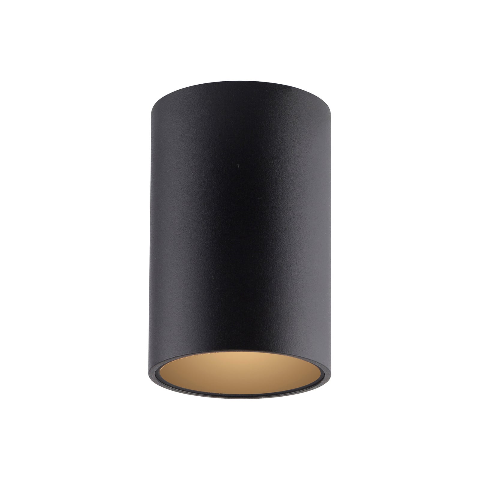 LED taklampe Point svart Ø6 cm IP44 dimbar forfra