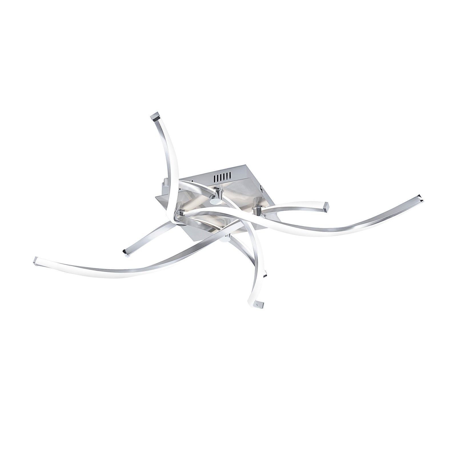 LED taklampe Polina 4-lys dimbar sølv 78 cm montert i rom