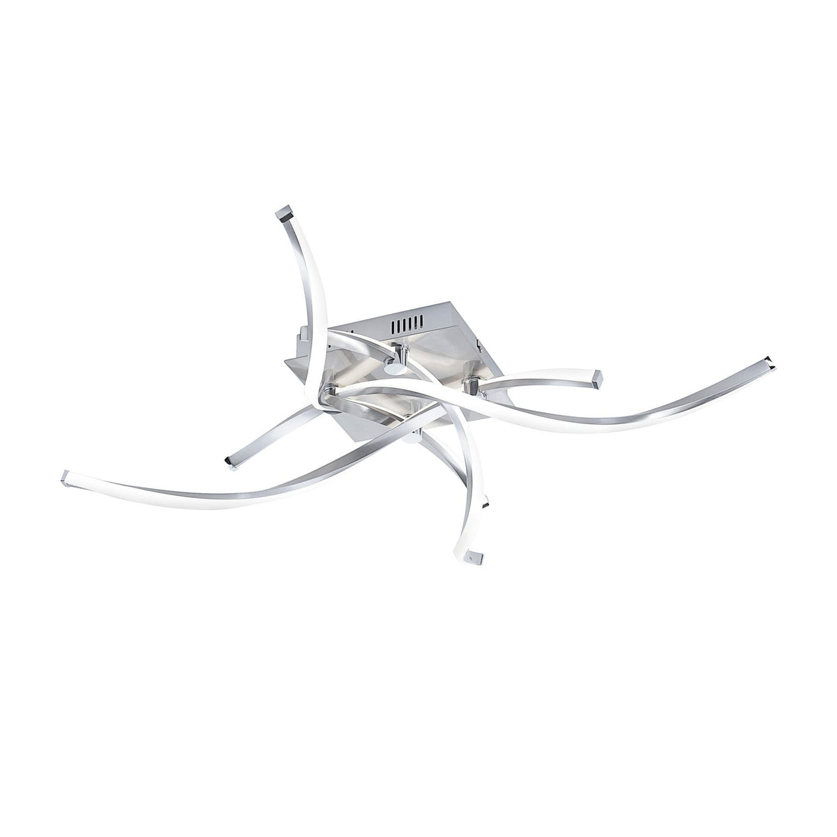 LED taklampe Polina 4-lys dimbar sølv 78 cm montert i rom