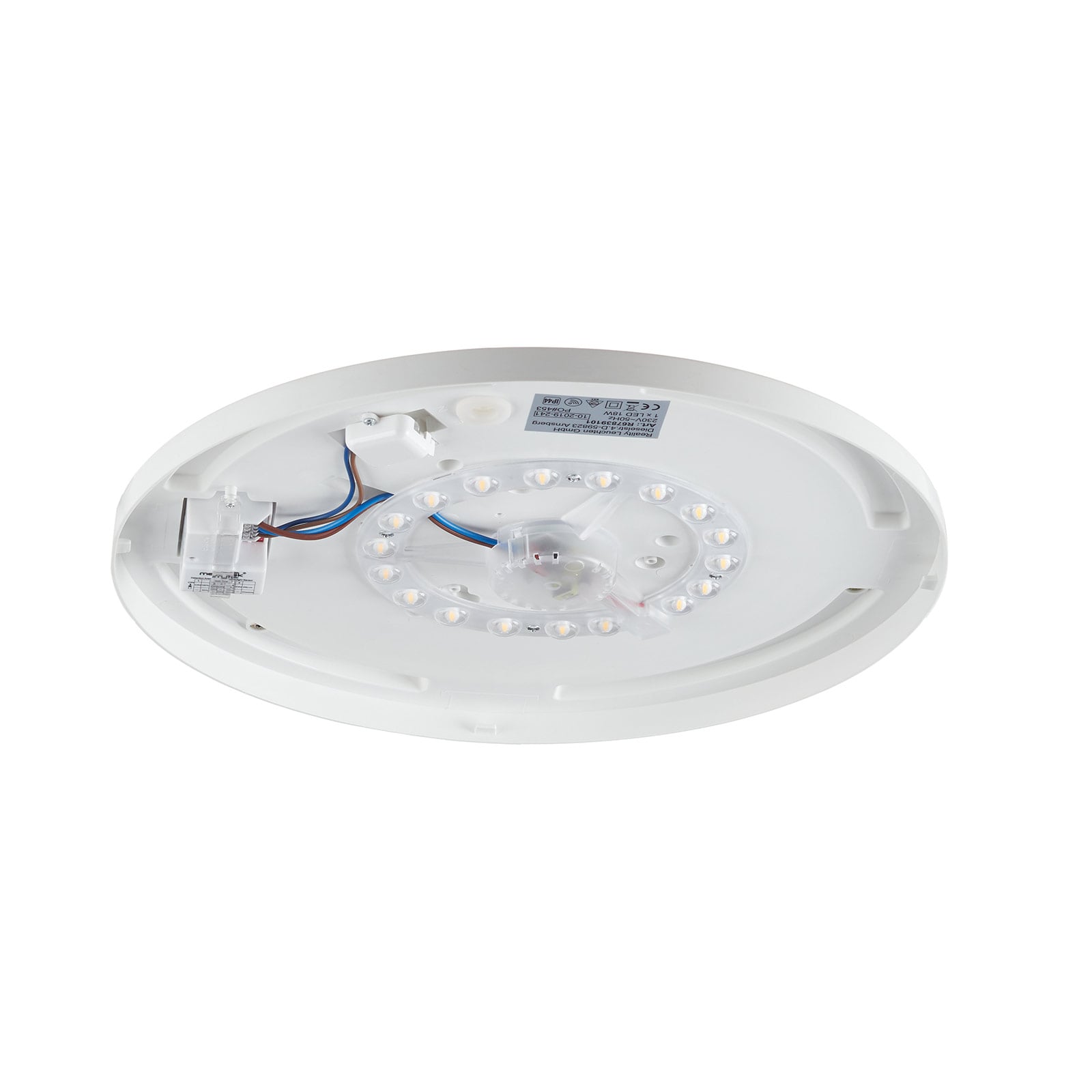 LED taklampe Pollux med bevegelsessensor sett fra siden