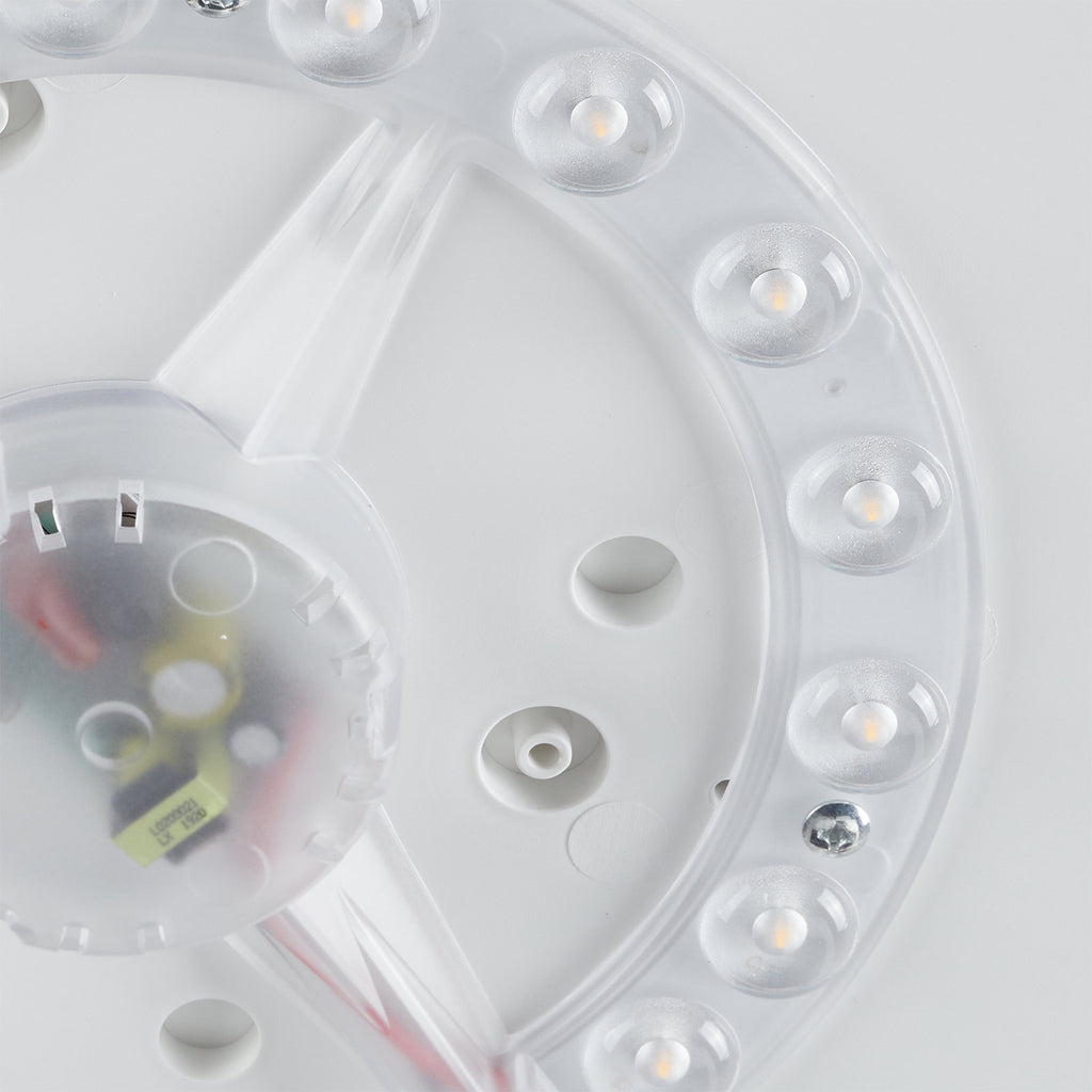 Nærbilde av LED taklampe Pollux plastskjerm