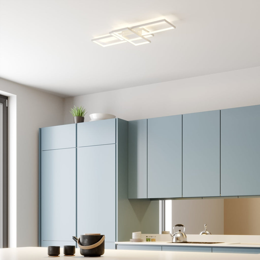 LED taklampe Poppy dimbar hvit aluminium detalj