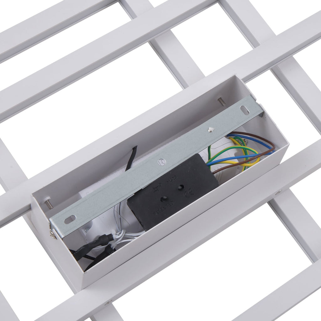 LED taklampe Poppy dimbar hvit aluminium fra siden