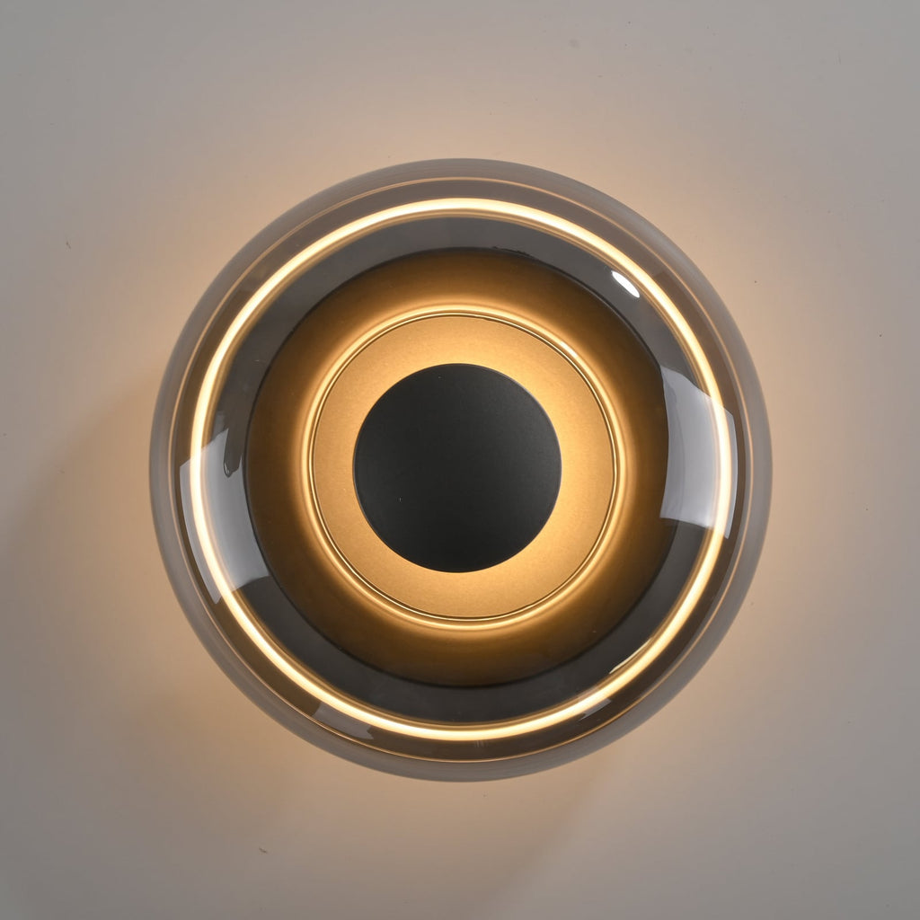 LED taklampe Posh røykglass dimbar Ø22 cm 3000K - Schöner Wohnen