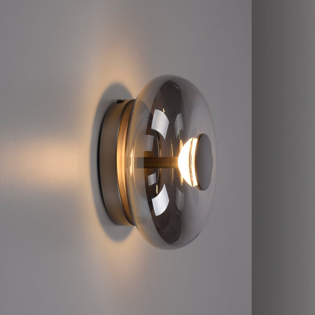 LED taklampe Posh røykglass dimbar Ø22 cm 3000K - Schöner Wohnen