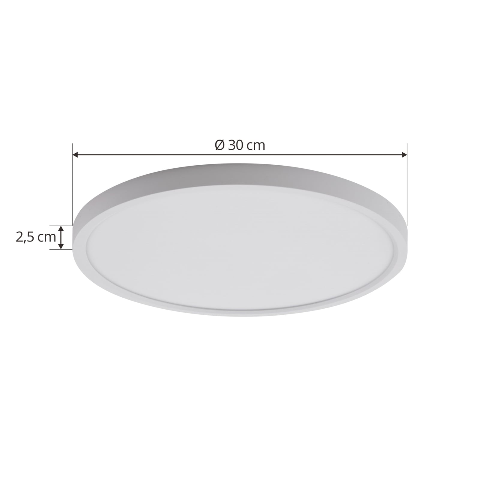 LED taklampe Pravin CCT montert i tak