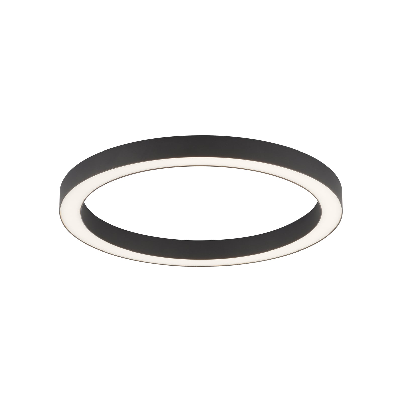 LED taklampe PURE Lines Round dimbar CCT Ø50 cm antrasitt forfra
