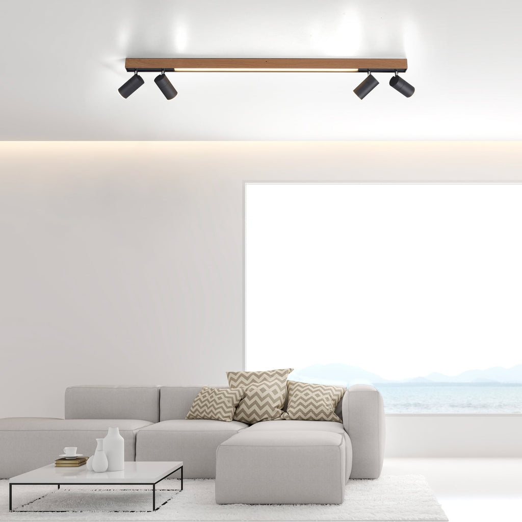 LED taklampe PURE Lines Spot dimbar med fjernkontroll 120 cm bakside