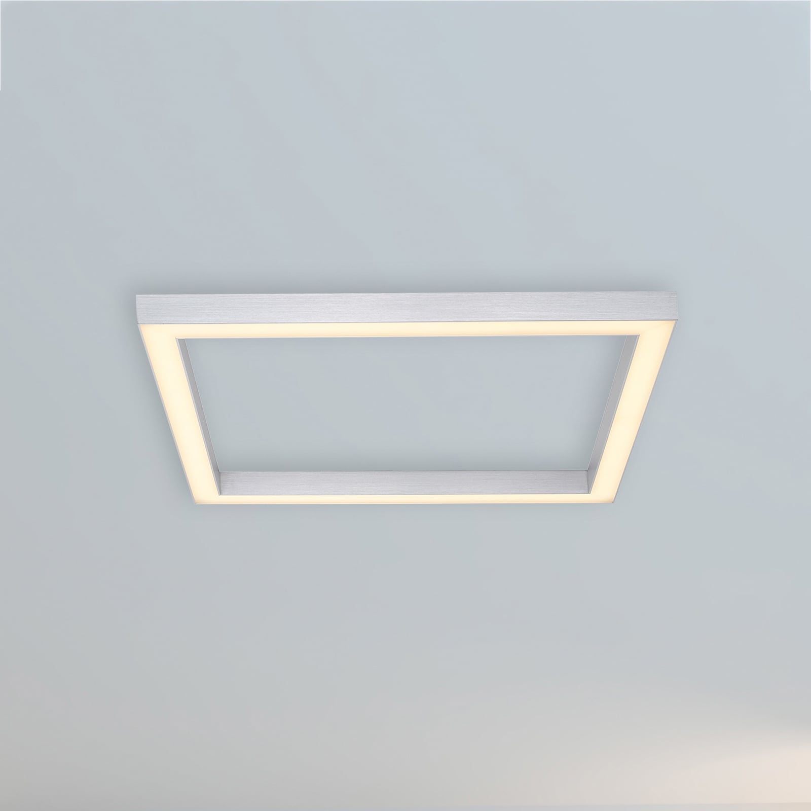 Detalj av aluminiumramme på LED taklampe PURE Lines Square
