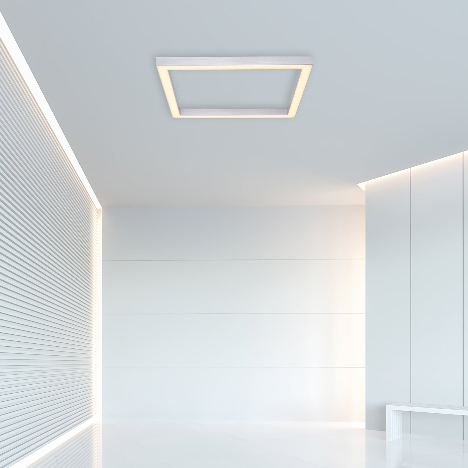 LED taklampe PURE Lines Square CCT dimbar med dempet lys
