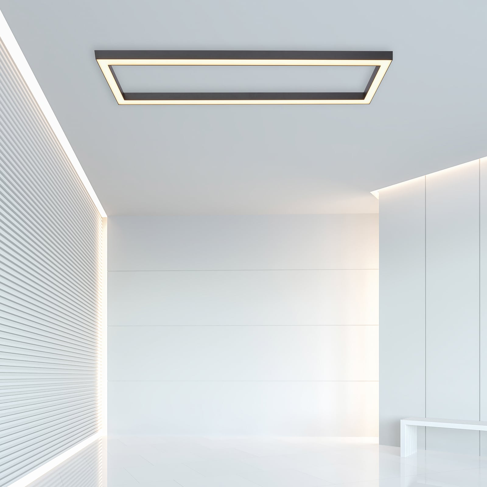 LED taklampe PURE Lines Square dimbar CCT 110 cm bakside