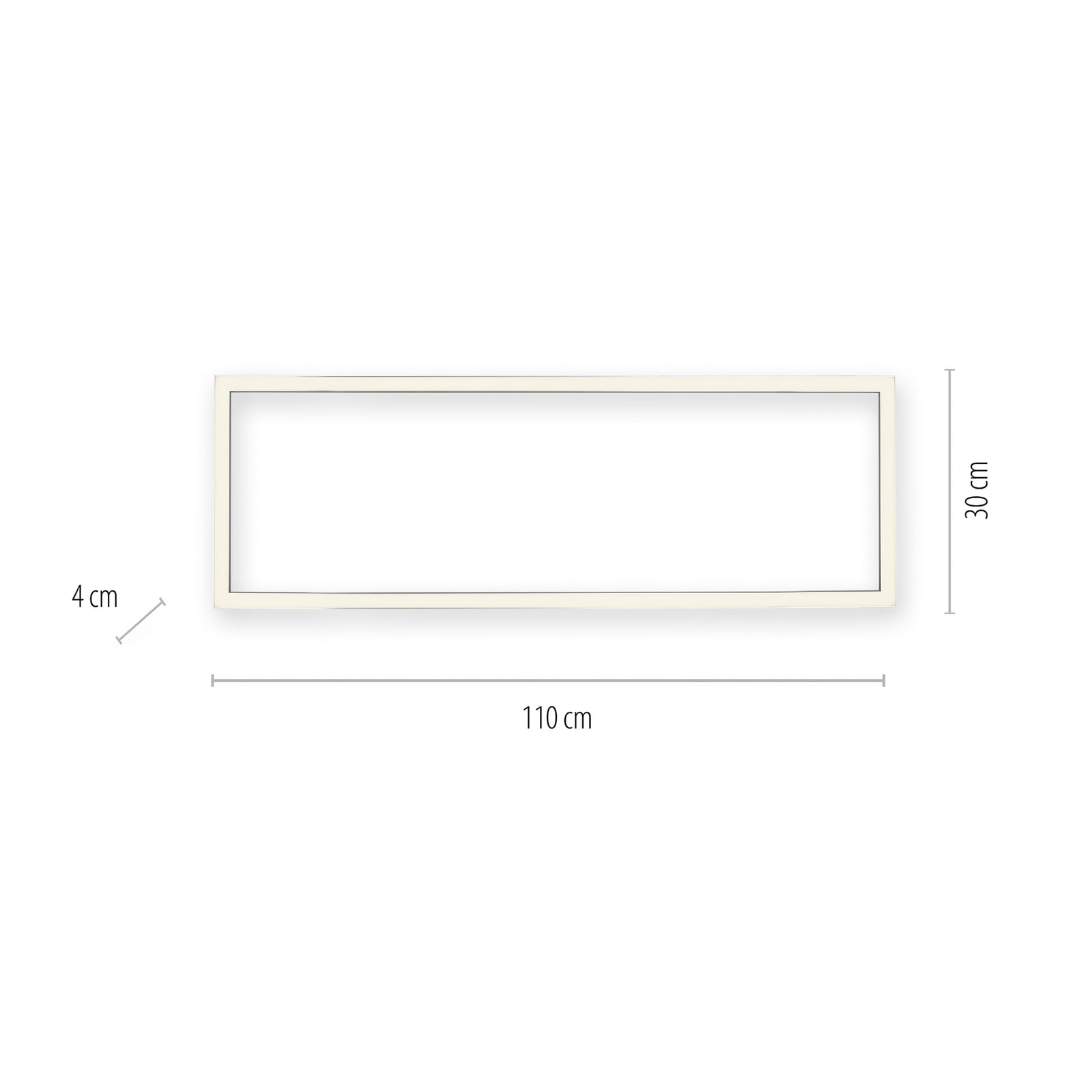 LED taklampe PURE Lines Square dimbar CCT 110 cm i moderne interiør
