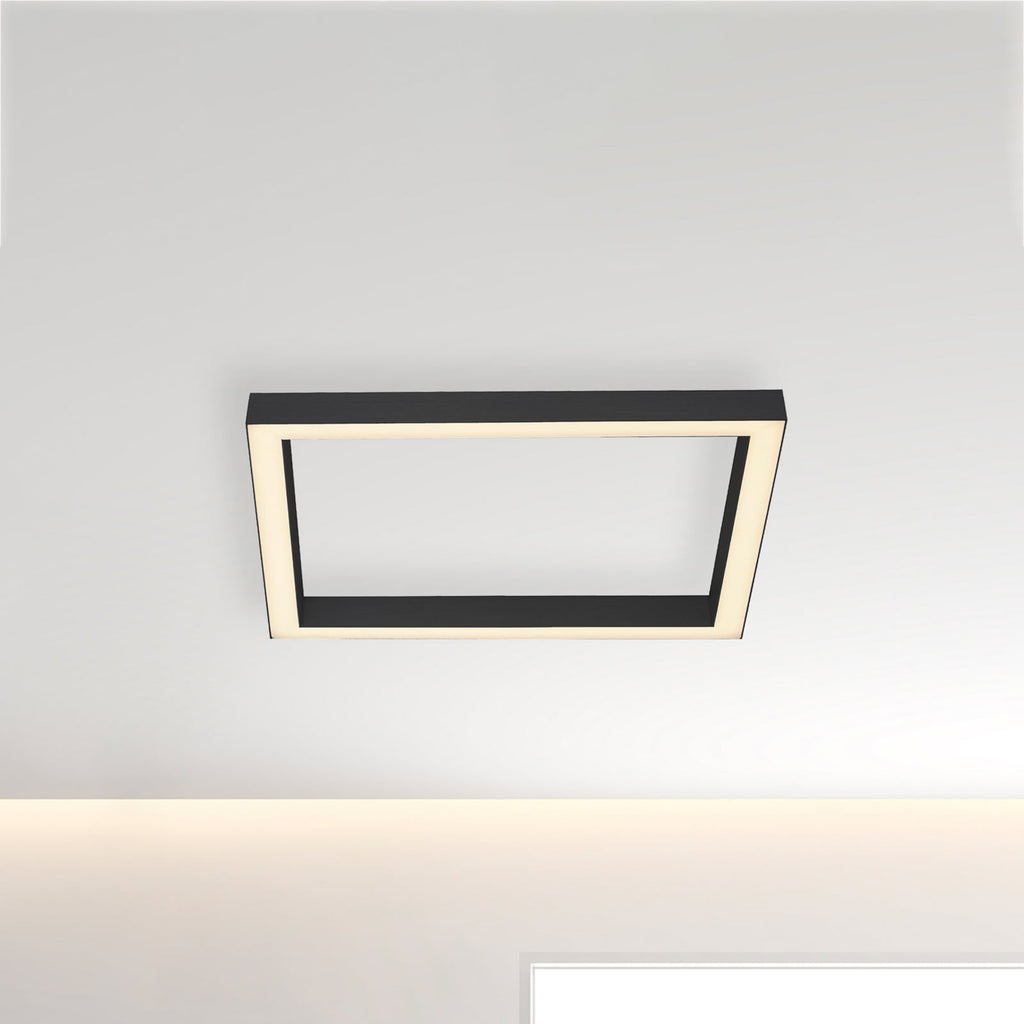 LED taklampe PURE Lines Square grafitt 55x55 cm forfra