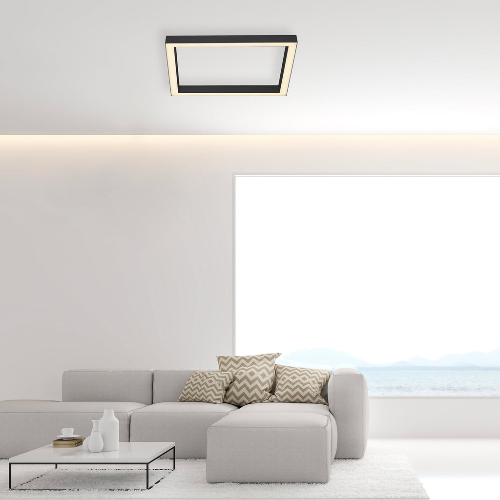 LED taklampe PURE Lines Square grafitt 55x55 cm bakside