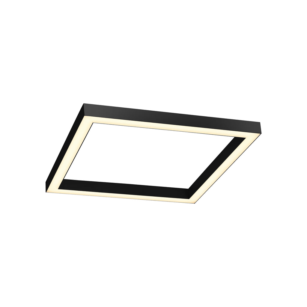 LED taklampe PURE Lines Square grafitt 55x55 cm montert i tak