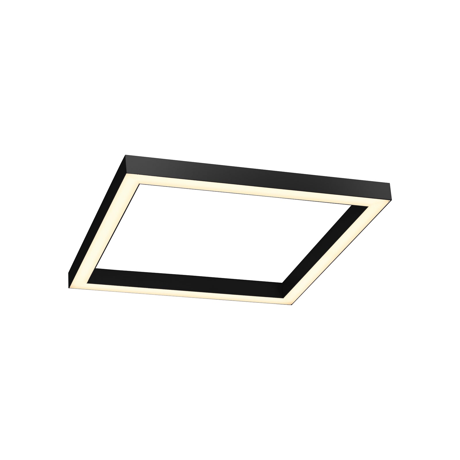 LED taklampe PURE Lines Square grafitt 55x55 cm montert i tak