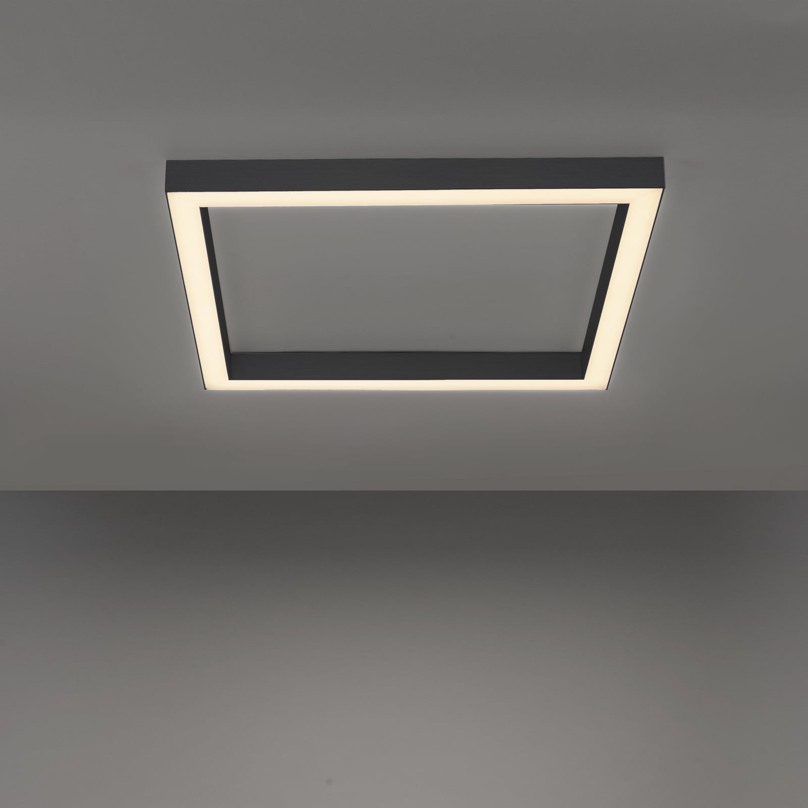LED taklampe PURE Lines Square grafitt 55x55 cm fjernkontroll