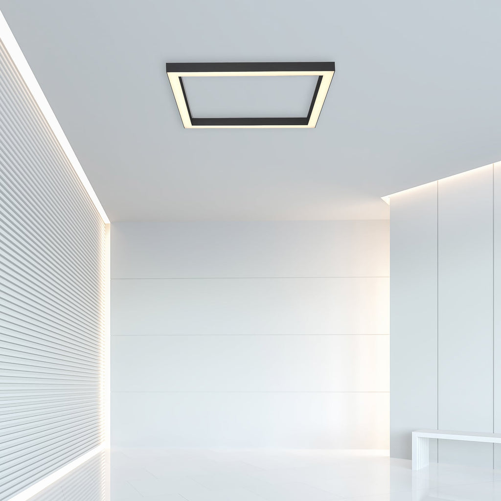 LED taklampe PURE Lines Square grafitt 55x55 cm lysmodus