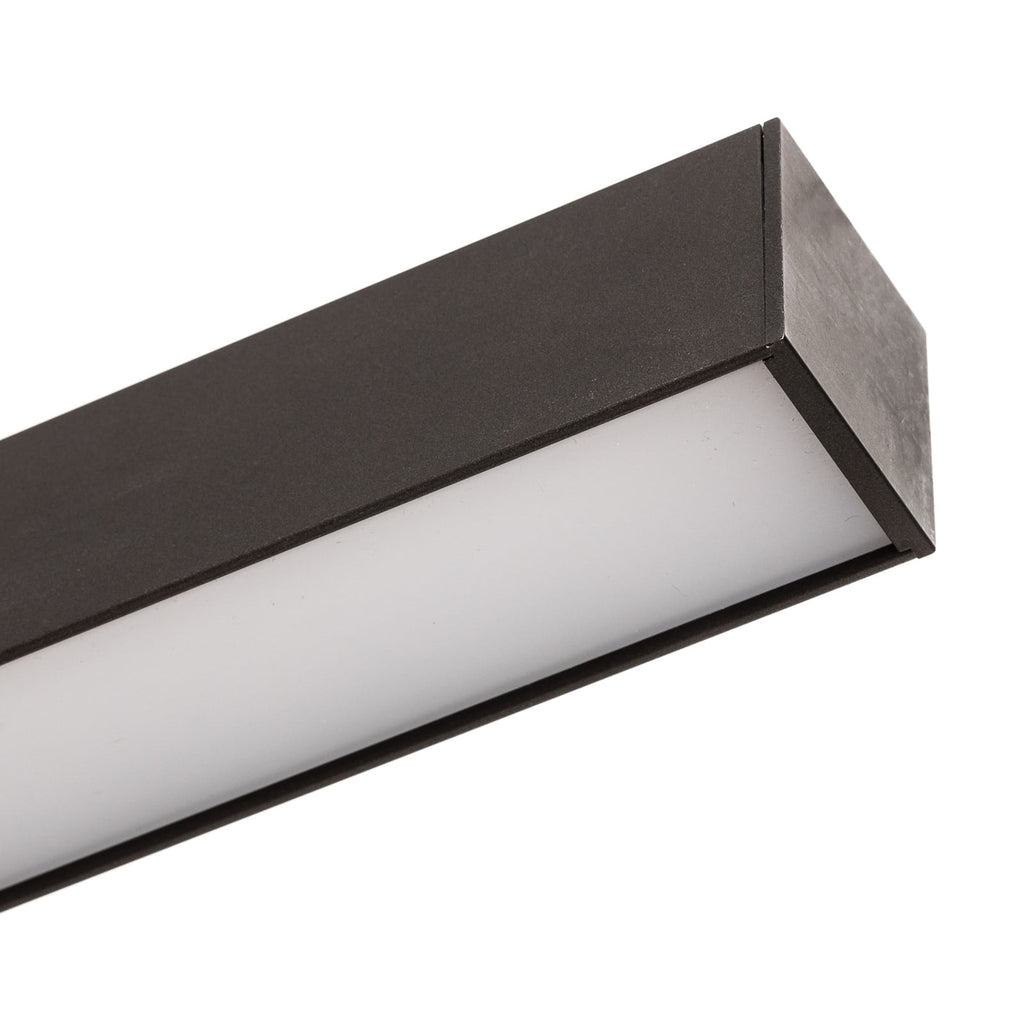 LED taklampe PURE Lines Straight grafitt detalj