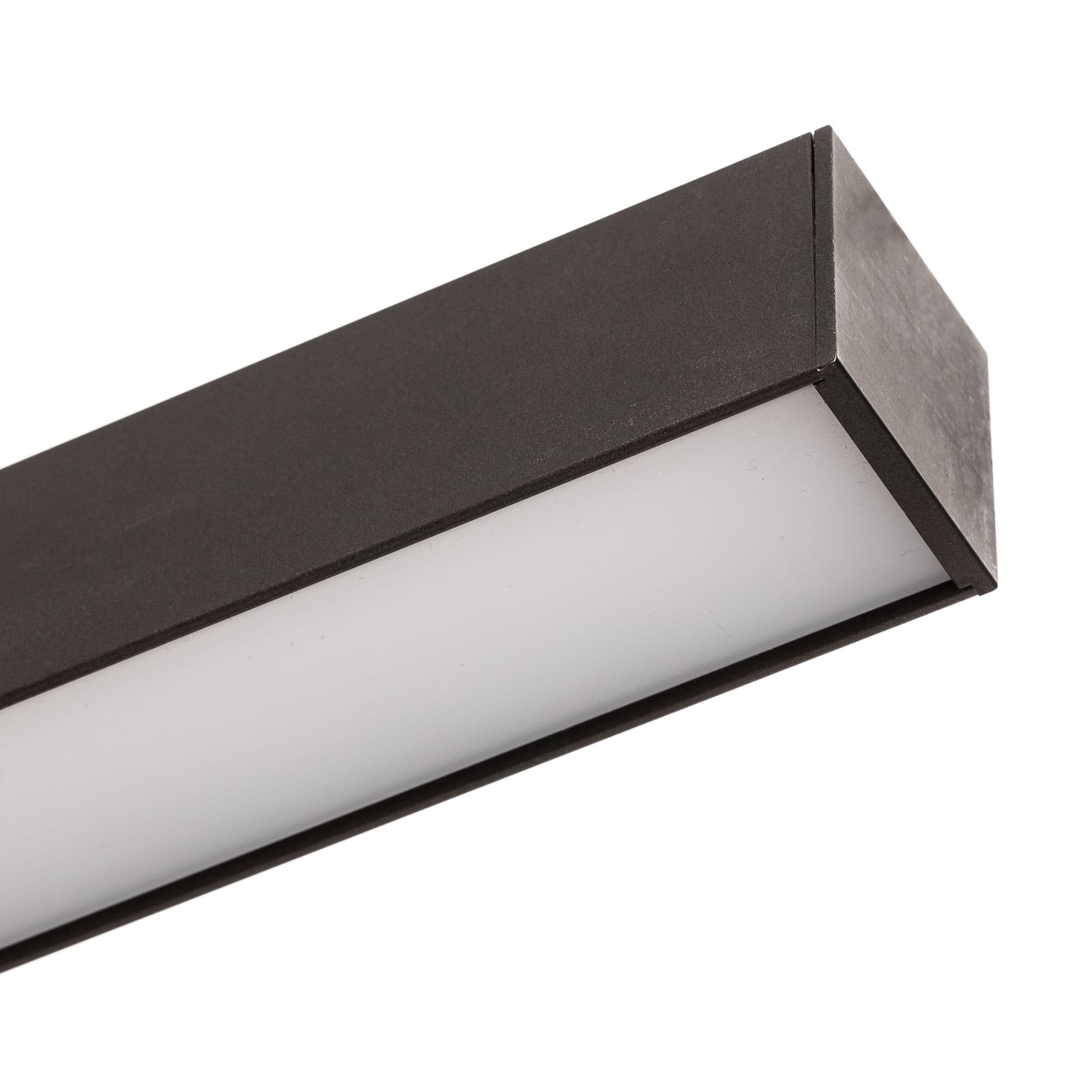 LED taklampe PURE Lines Straight grafitt detalj