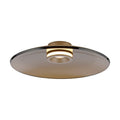 LED taklampe PURE Moon dimbar bronse amberglass Ø50 cm forfra