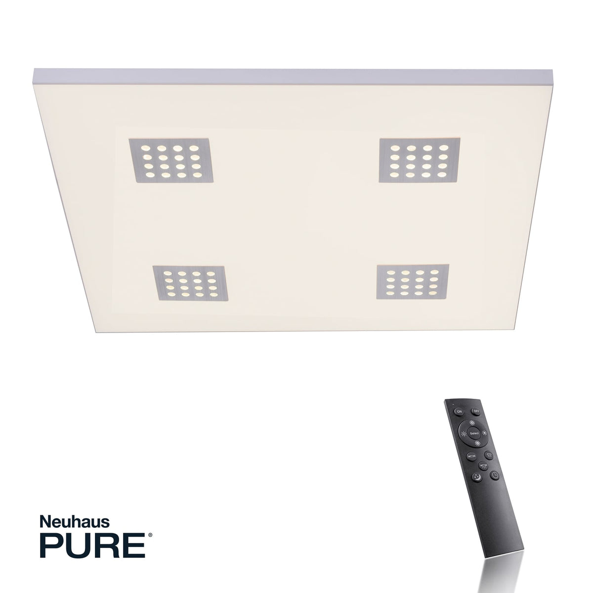 LED taklampe Pure Neo dimbar CCT fjernkontroll nærbilde lys