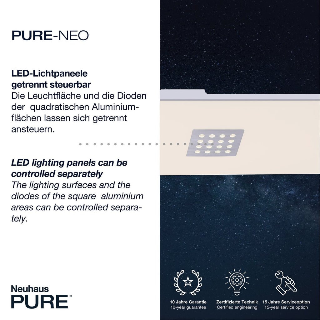 LED taklampe Pure Neo CCT dimbar 120x30 cm 46W lys i bruk