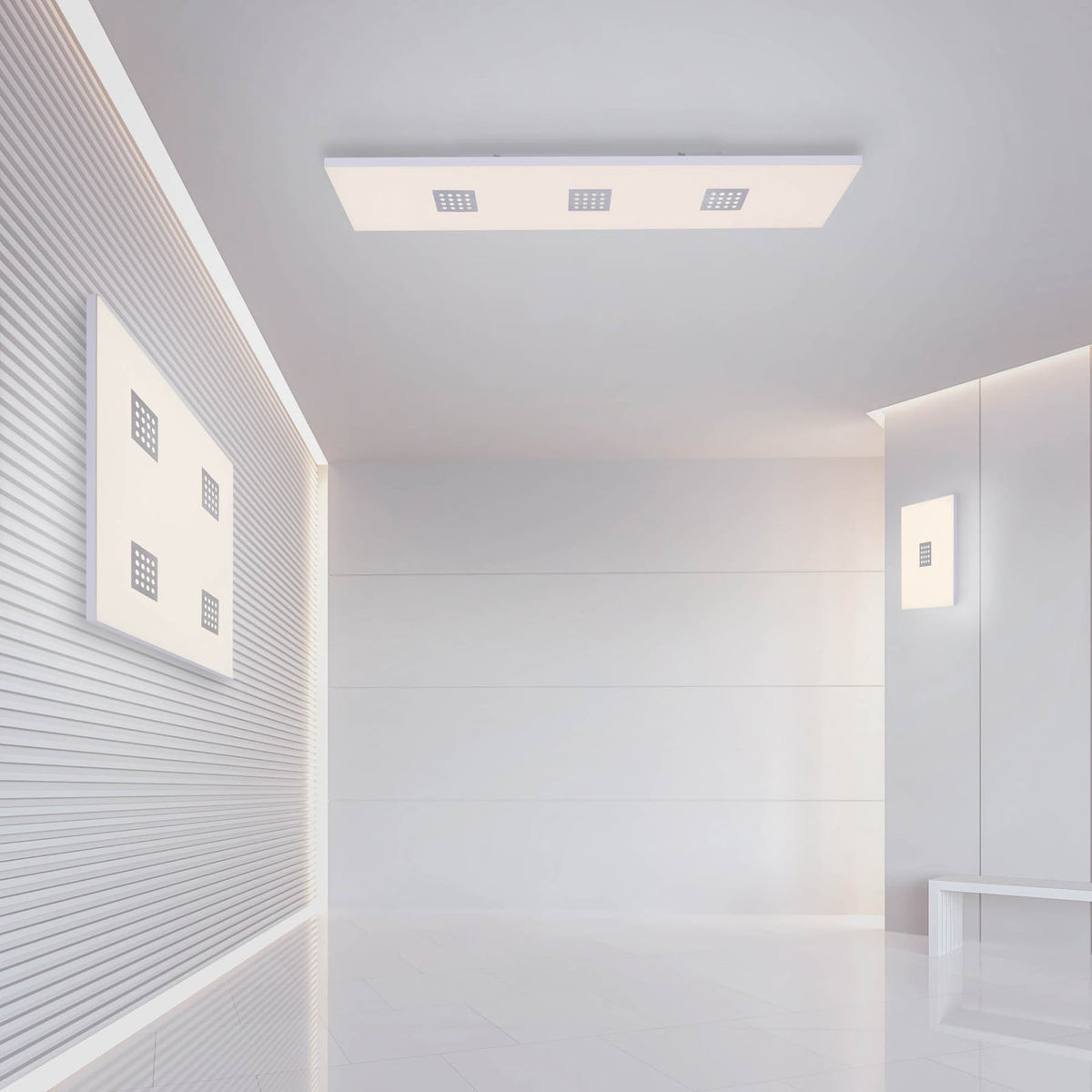 LED taklampe Pure Neo CCT dimbar 120x30 cm 46W sideprofil